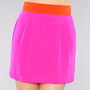 Naven Two Tone Skinny Mini Skirt